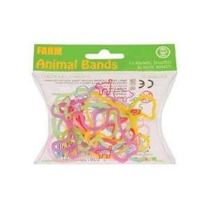   100% Silicon Farm Animals Shaped Rubber Band (12): Toys & Games