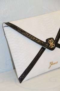 LADIES CONFESSION ENVELOPE CLUTCH WHITE # GU 9861  