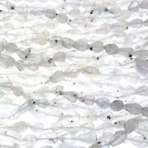 Moonstone : Rondell Faceted   7mm Height, 5mm Width, Sold by: 14 Inch 