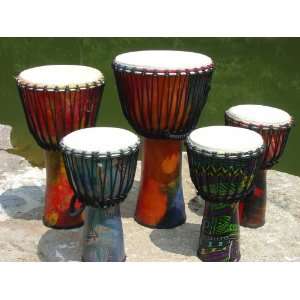    26X14 Unique Fiberglass Djembe Hand Drum: Musical Instruments