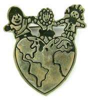 OLD SAVE THE CHILDREN SILVER STERLING 925 MEXICO PIN »  
