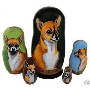  Chihuahua on Russian Nesting Dolls: Toys & Games