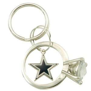    NFL Dallas Cowboys Jumbo Bling Ring Keychain  : Sports & Outdoors
