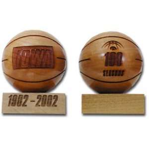   Hawkeyes 100 Years Laser Engraved Mini Basketball