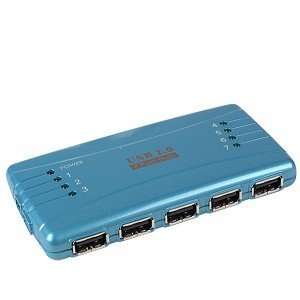    Chenbro USB 2.0 High Speed 7 Port Hub w/LEDs (Blue): Electronics