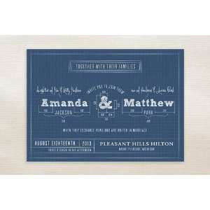  Blueprint Wedding Invitations