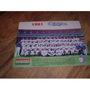  Nolan Ryan Texas Rangers 1991 Baseball Team Photograph 
