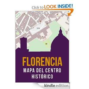 Florencia, Italia mapa del centro histórico de la ciudad (Spanish 