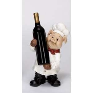 Benzara 35543 Pig Fat Chef Wine Bottle Holder