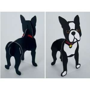    Boston Terrier 6 3 D Cut out by Marc Tetro