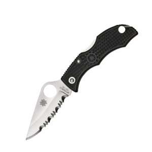  Ladybug 3 Black FRN Handle Serrated