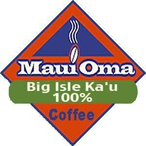 Hawaii Maui Oma Coffee 1 lb. Bean 100 %: Grocery & Gourmet Food