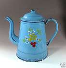 French Enamelware Body Pitcher   Navy Blue, Flowers items in Another 