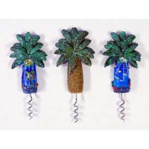   Wine Bottle Opener (Palm Tree Design) with magnet (set of 12): Kitchen