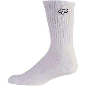  Fox Racing Fox Crew Socks   Small/Medium/White Automotive