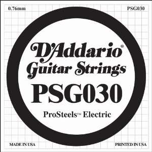   ProSteels Electric Guitar Single String, .030 Musical Instruments