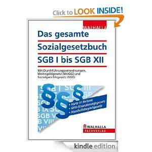   Teilen des SGB (German Edition): Walhalla Gesetzestexte: 