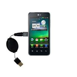  Retractable USB Cable for the LG Tegra 2 with Power Hot 