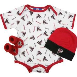    Atlanta Falcons Newborn 0 3 Month Booty Gift Set