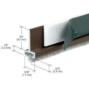 CRL Pile Weatherstrip for Double Door Rails in Bronze Anodized by CR 