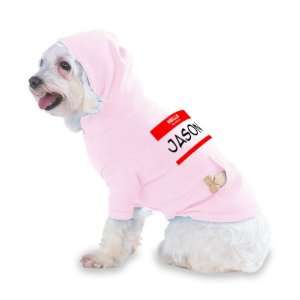 HELLO my name is JASON Hooded (Hoody) T Shirt with pocket for your Dog 