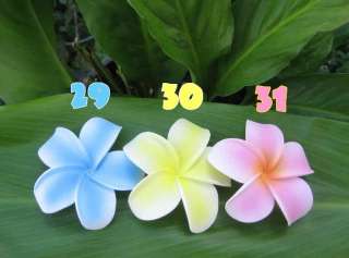 NEW! ♥CURLED IN PLUMERIA FOAM HAIR PICKS/CLIPS~FOR 10  