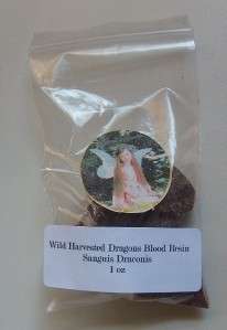 Dragons Blood Sanguis Draconis Resin Incense 1 ounce  