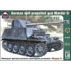 com ARK 1/35 SdKfz 132 Marder II German Tank w/Self Propelled Gun Kit 