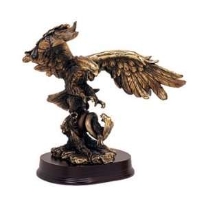  Eagle Fighting w/ Snake Sculpture