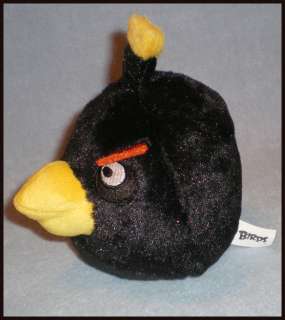 Commonwealth Angry Birds Plush Toy 5 Black Bird New  