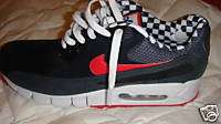 NIKE AIR MAX 90 CURRENT BLACK RED WHITE SZ 10.5 Item  