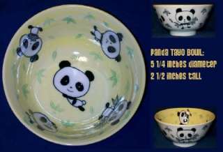 Yellow Panda Japanese Tayo Soup Bowls Mug Set  