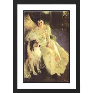  Zorn, Anders 28x40 Framed and Double Matted Mrs. Bacon 
