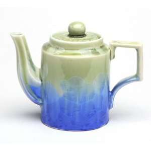 Royal Blue and Teal Green Teapot 