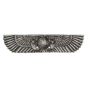  Winged Solar Disc Egypt Pewter Pendant Jewelry