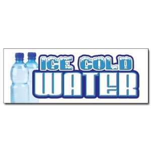   12 ICE COLD WATER DECAL sticker bottled water stand 