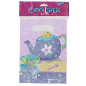   Bulk Buys KJ496 Tea Party 8Ct Loot Bags   Pack of 48: Home & Kitchen