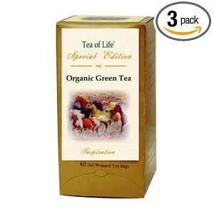 Tea Of Life Special Edition Inspiration Organic Green Tea, 40 Count 