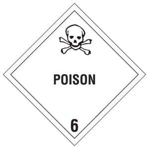  BOXDL5180   4 x 4   Poison   6 Labels