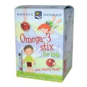  Nordic Naturals   Omega 3 Stix for Kids (Sour Cherry)   30 