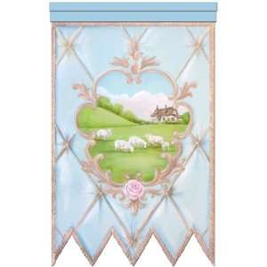 la belle campagne bleu français personalized wall hanging