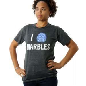  T shirt   I (Brain) Marbles Charcoal Toys & Games