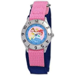Disney Kids D042S503 Princess Time Teacher Pink Velcro Watch
