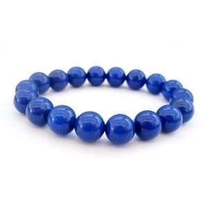   Blue Jasper Stone Beads Tibetan Buddhist Prayer Mala Wrist Bracelet
