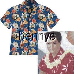 New ELVIS Presley Blue Hawaii hawaiian shirt, L  