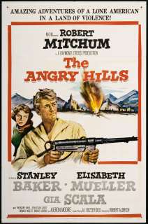 The Angry Hills 1959 Original One Sheet Movie Poster  