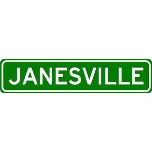  JANESVILLE City Limit Sign   High Quality Aluminum Sports 