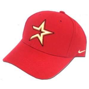  Nike Houston Astros Red Adjustable Baseball Hat: Sports 
