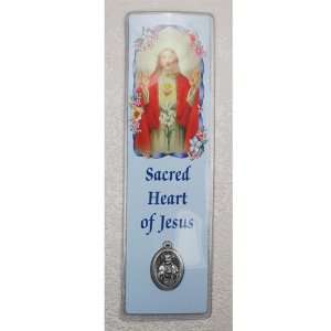  SACRED HEART BOOKMARK WITH MEDAL 