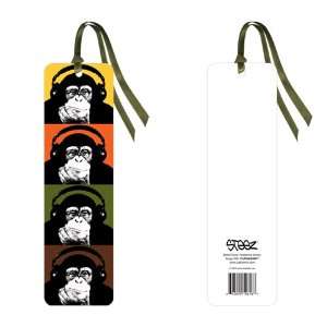   Steez Headphone Monkey Quad Urban Art Bookmark (2x8)